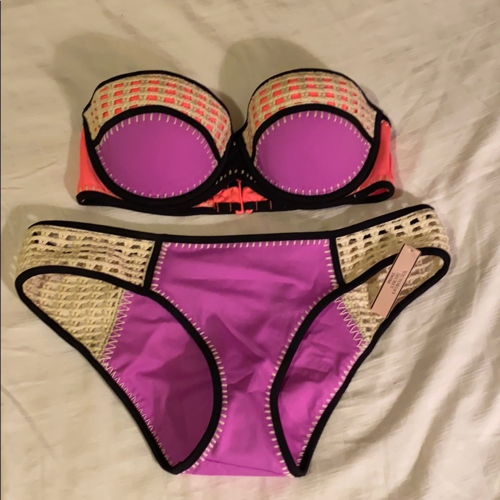 VS Push up Strapless Bikini Set
